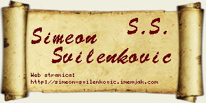 Simeon Svilenković vizit kartica